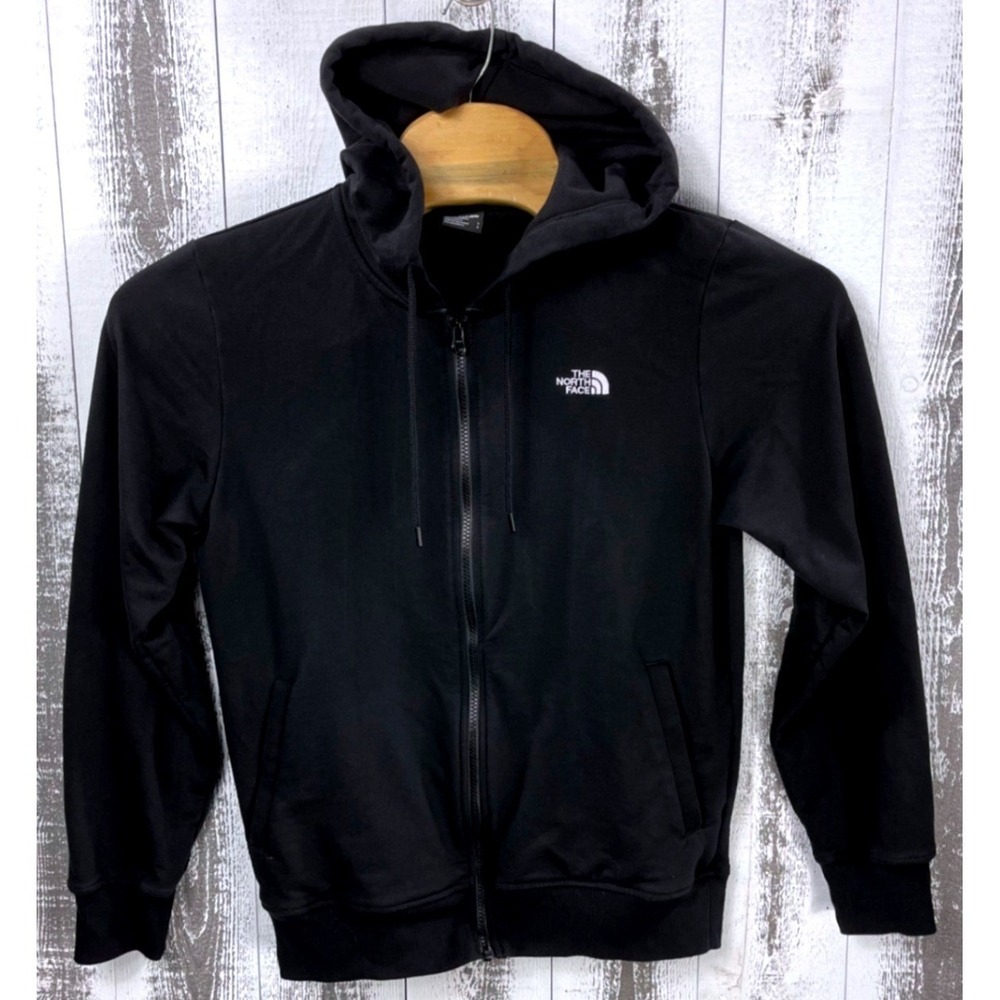 The North Face NF0A81TV Mens Small Black Full Zip Hoodie Regular Fit Sweatshirt